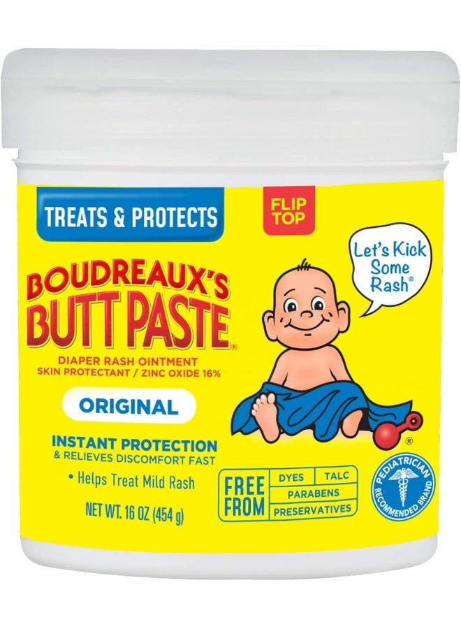 Boudreaux's Butt Paste Diaper Rash Ointment, 16oz - Image 1